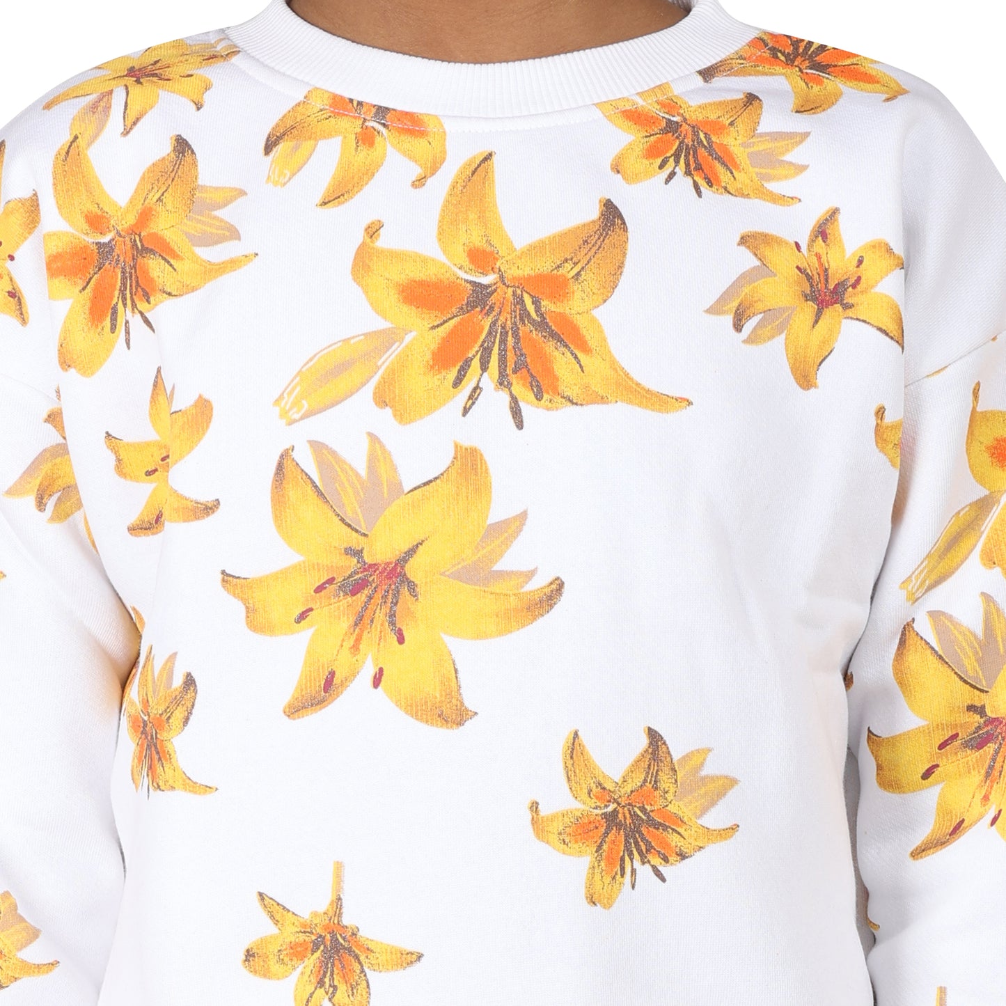 Pampolina Girls Floral Printed Track suit - Peach