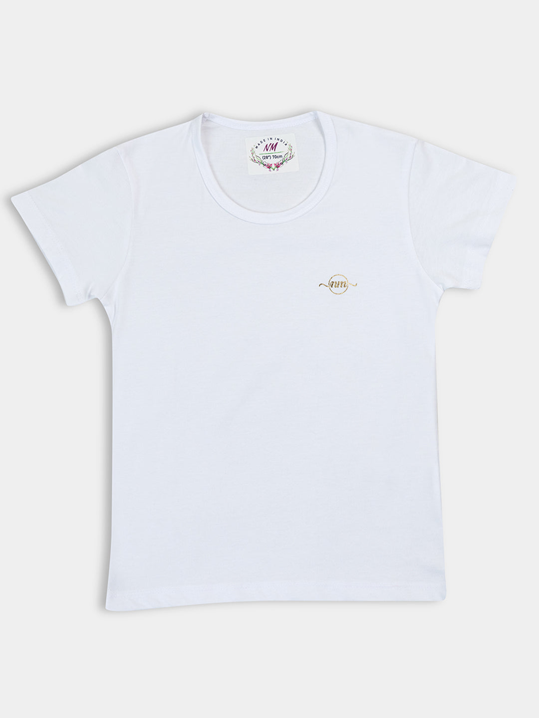 Adorable Girls' Half Sleeve Top 5-Combo: Solid Colors