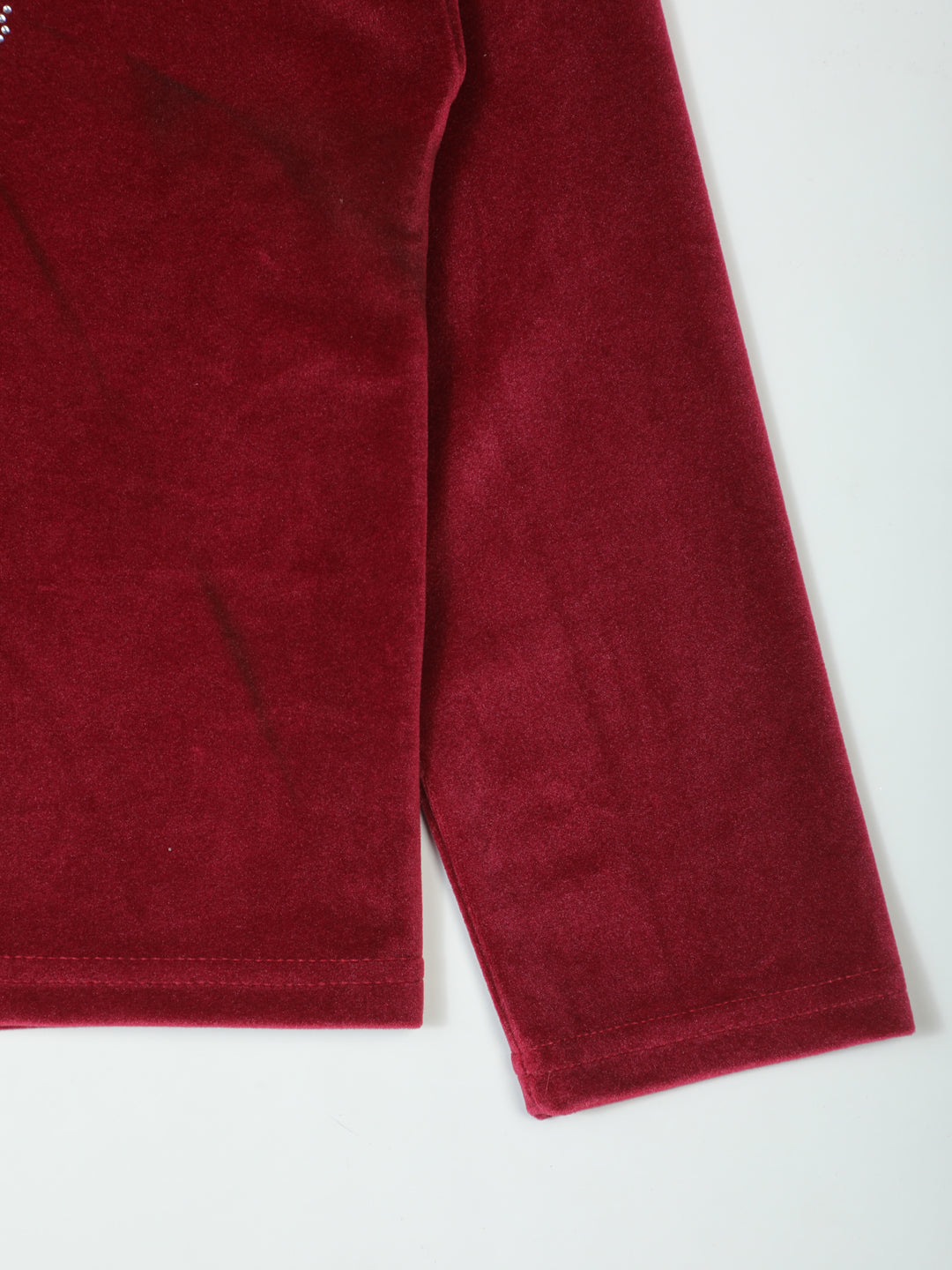 Pampolina Burgundy Sharing Floral Embellished Top