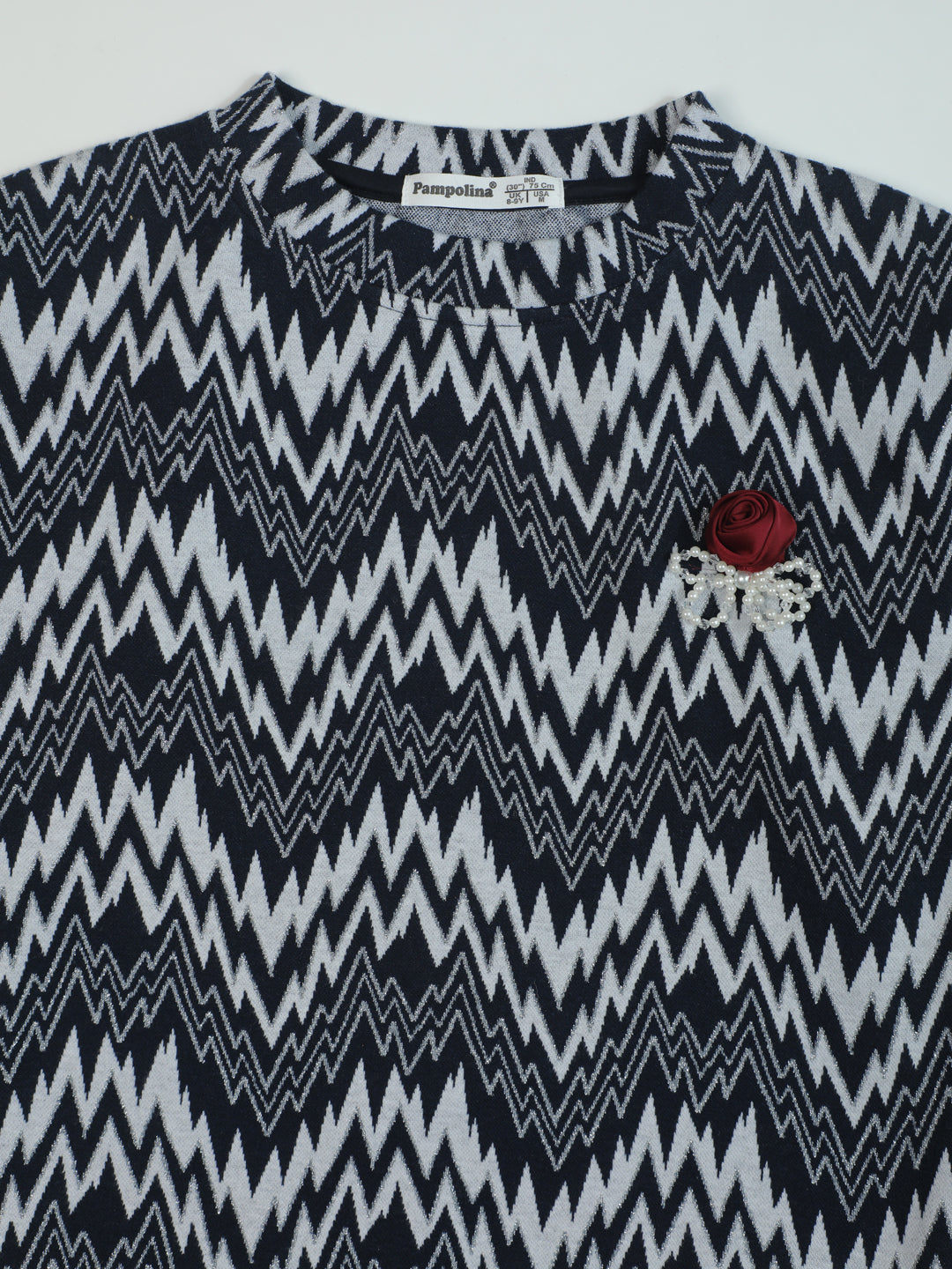 Pampolina Maroon Color Kids Sweater