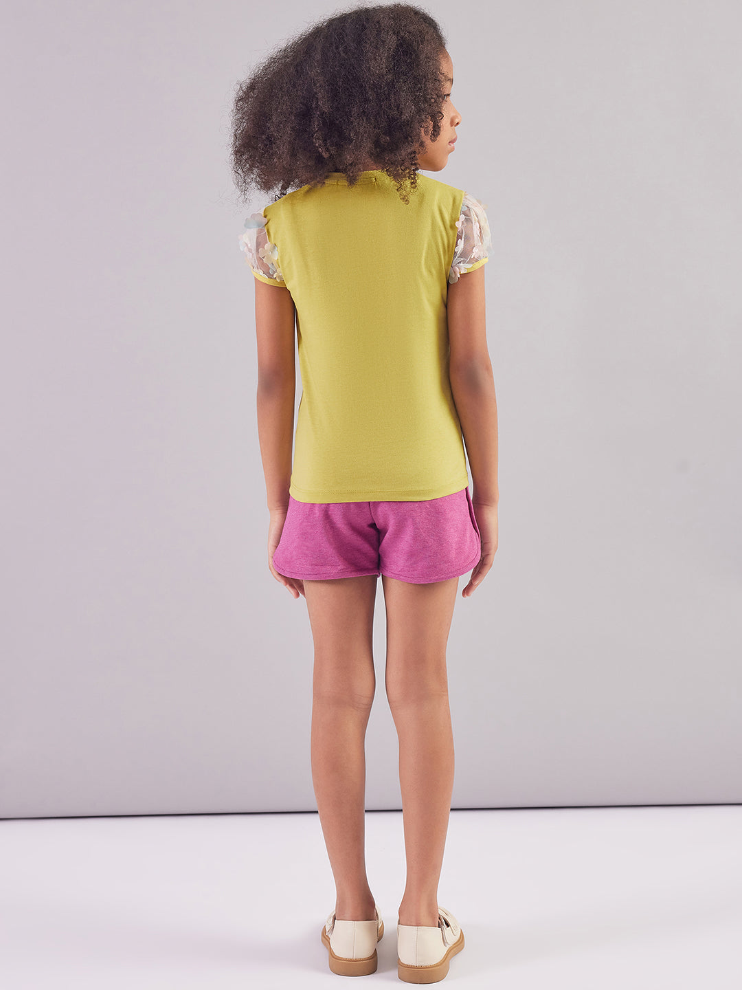 Pampolina Girls Half Sleeve Printed Top- Liril
