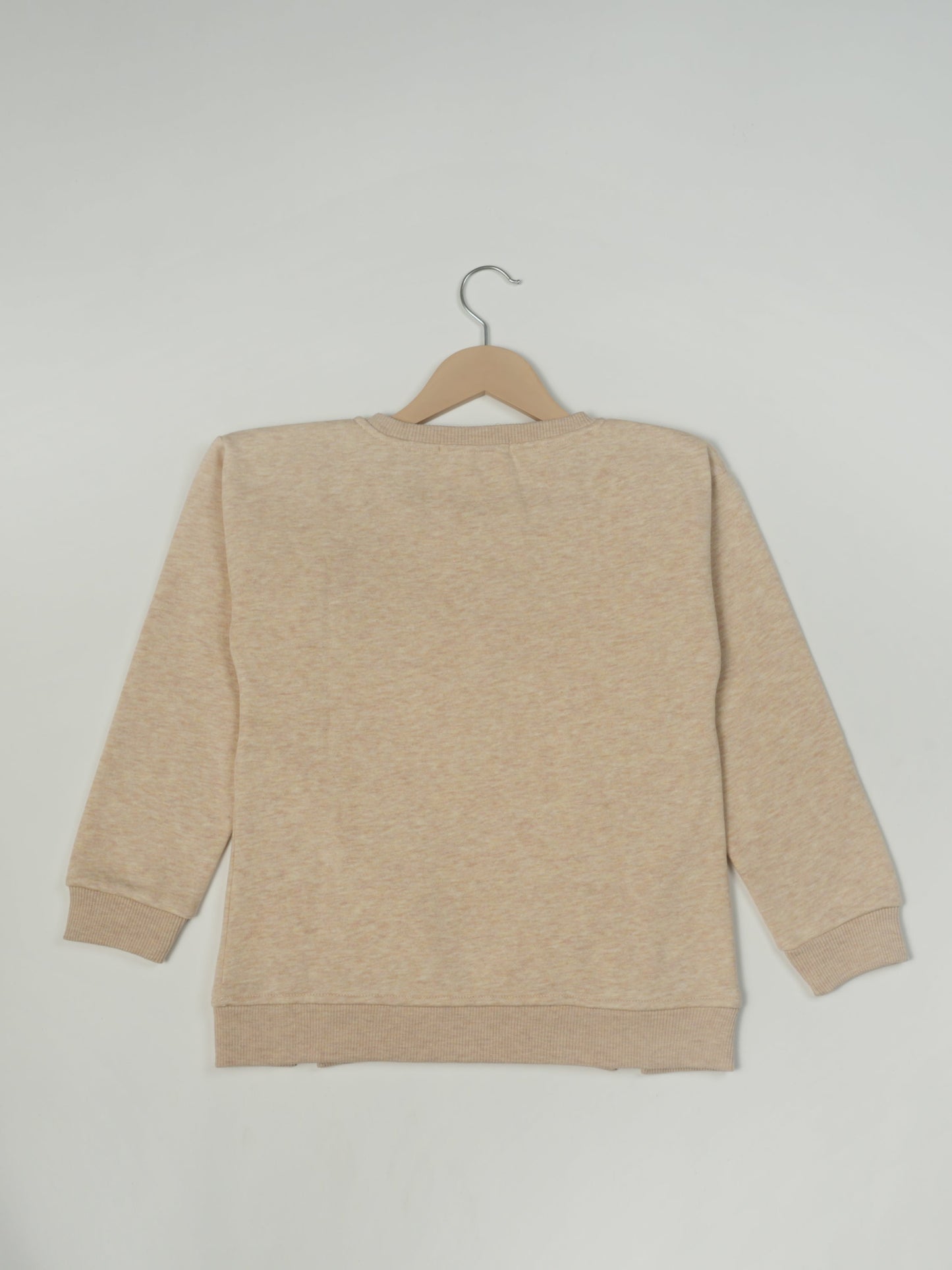 Pampolina Beige "WILD" Sweatshirt with Floral and Animal Print Design