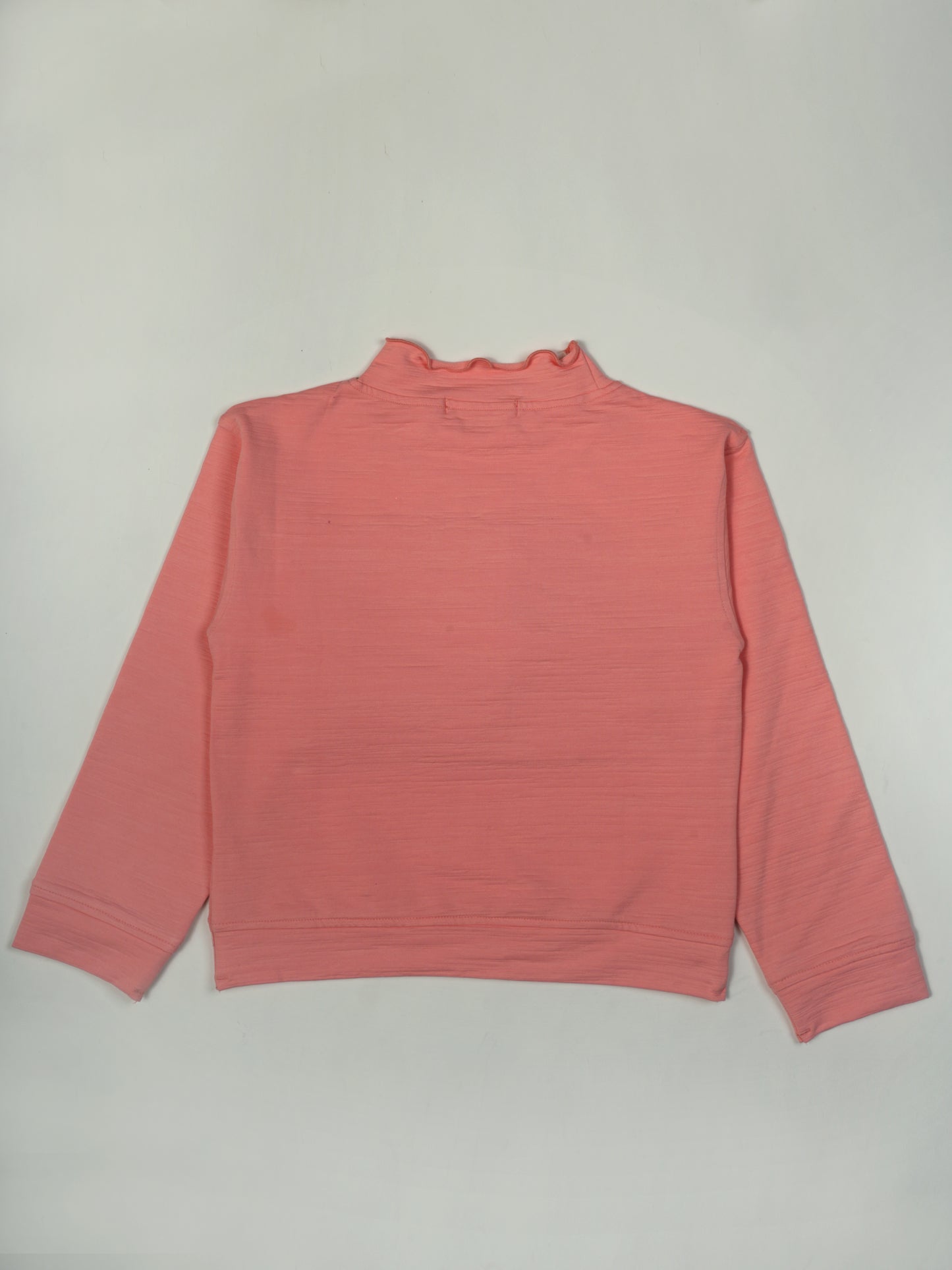 Pampolina Peach Sweatshirt with Floral Design and "Breathe Natural Life" Text