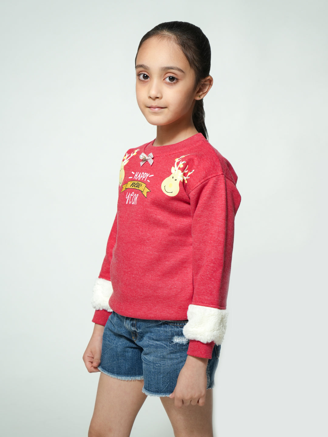 Pampolina Red Color Kids Sweatshirt