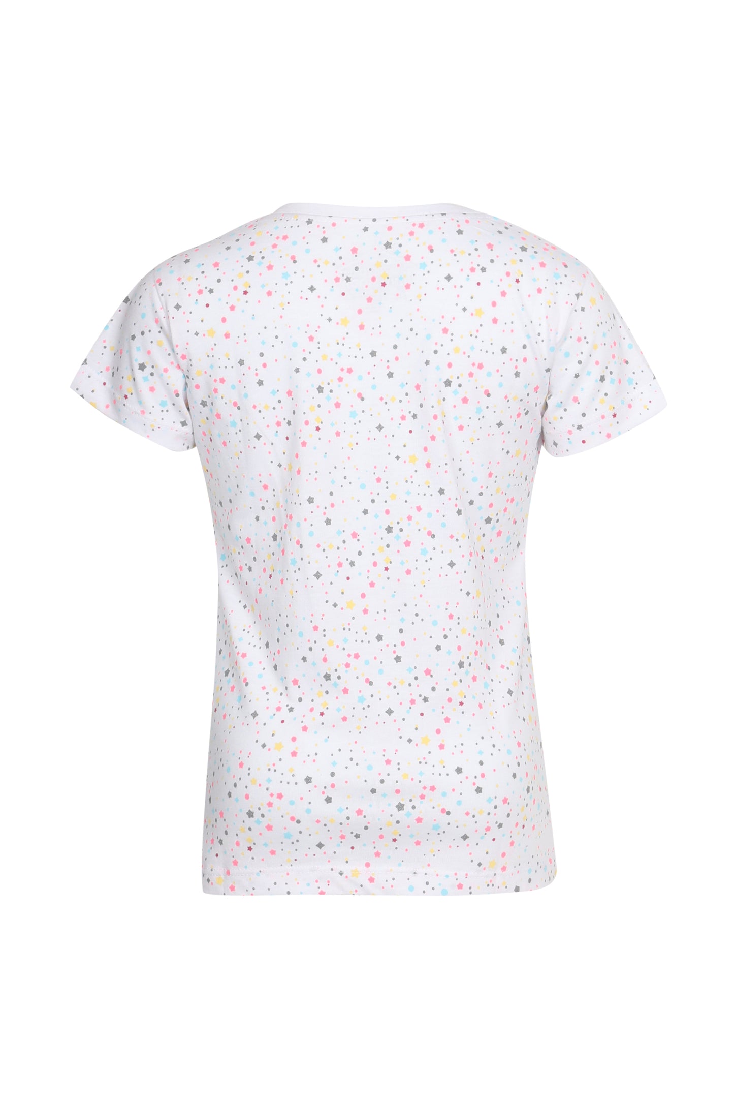 Pampolina Girls Allover Polka Dot Printed Top- White