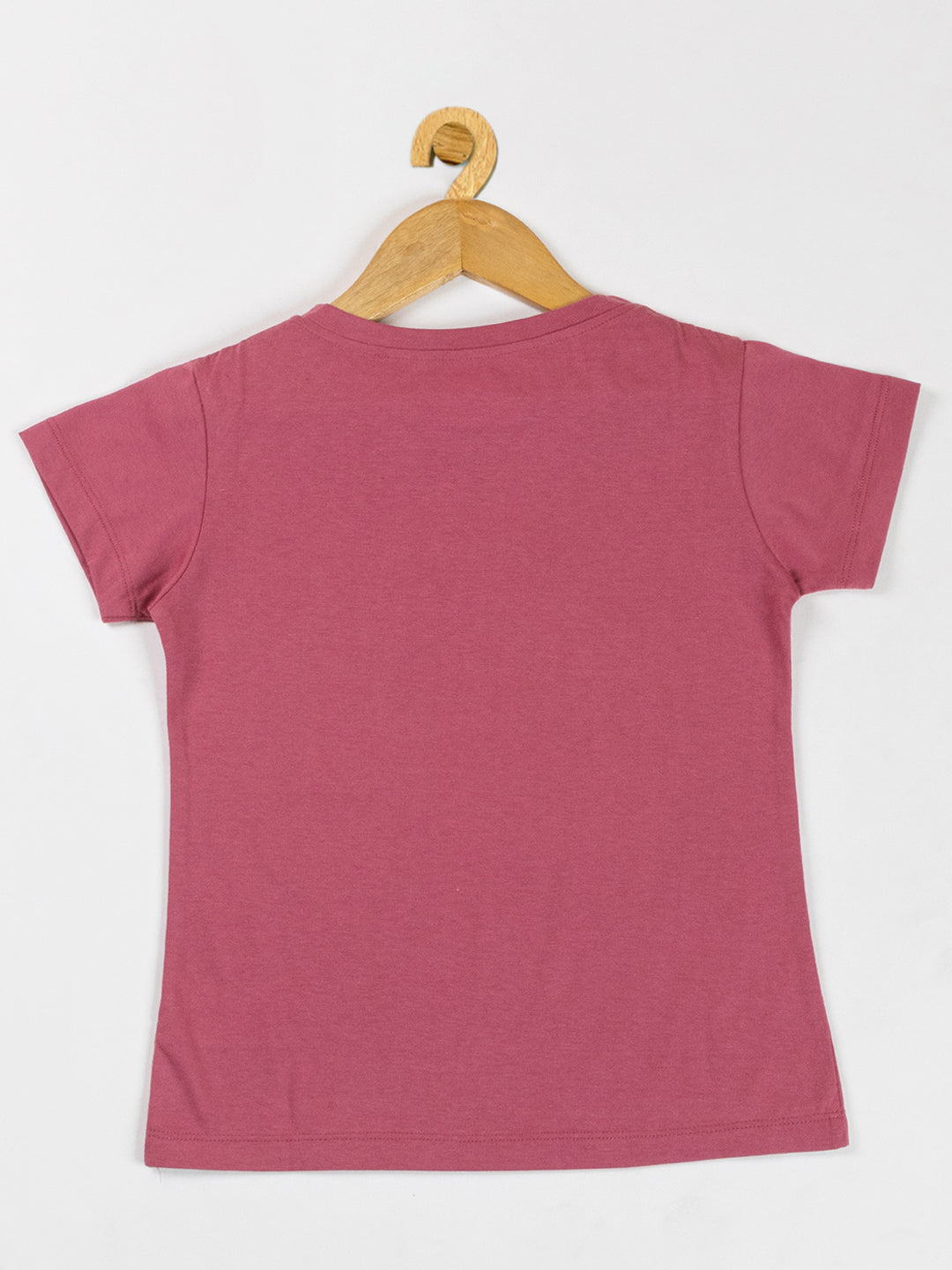 Pampolina Girls Flower Printed Stretchable Top- O.Pink