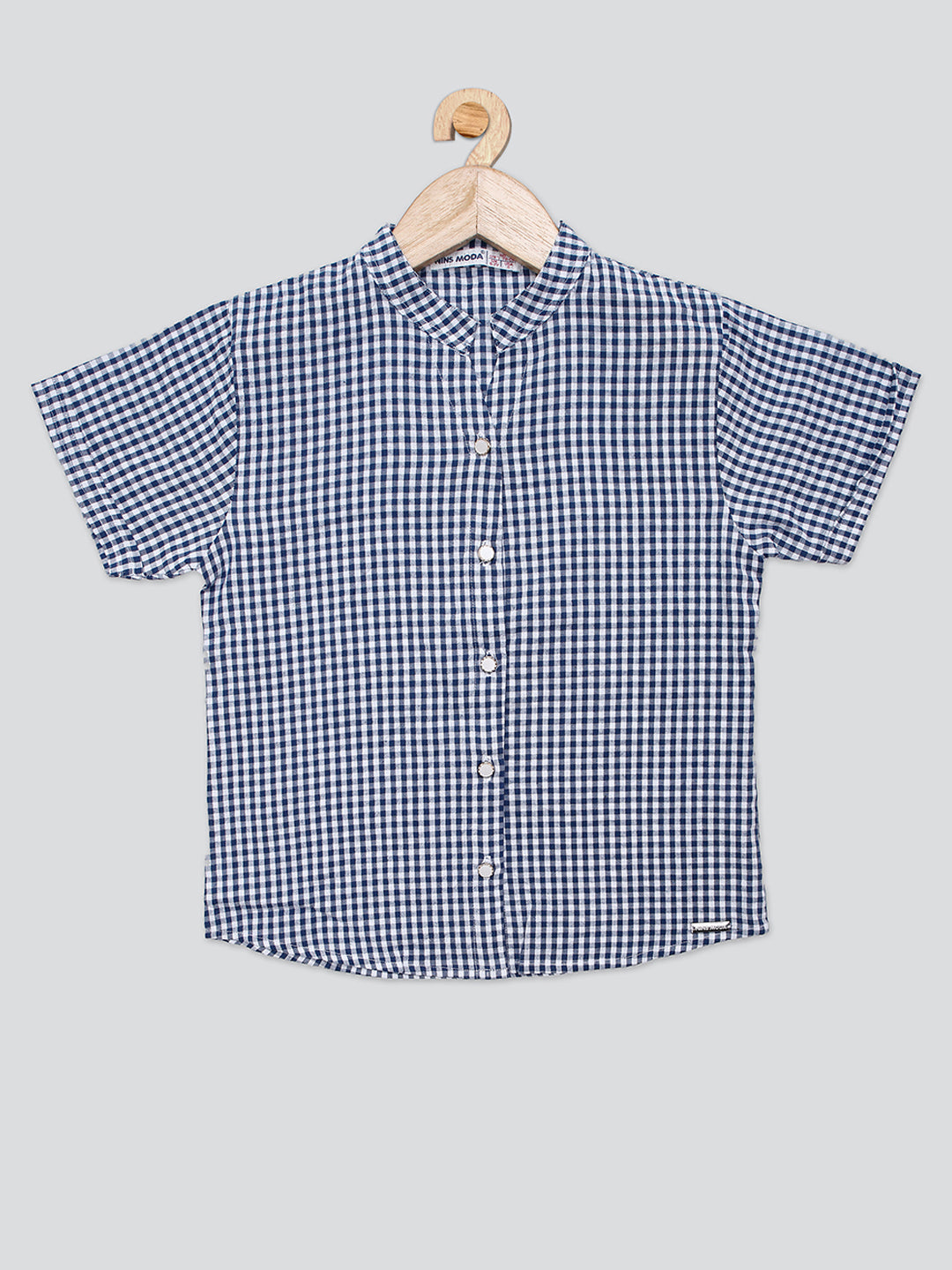 Pampolina Girls Cheek Printed Top- Navy