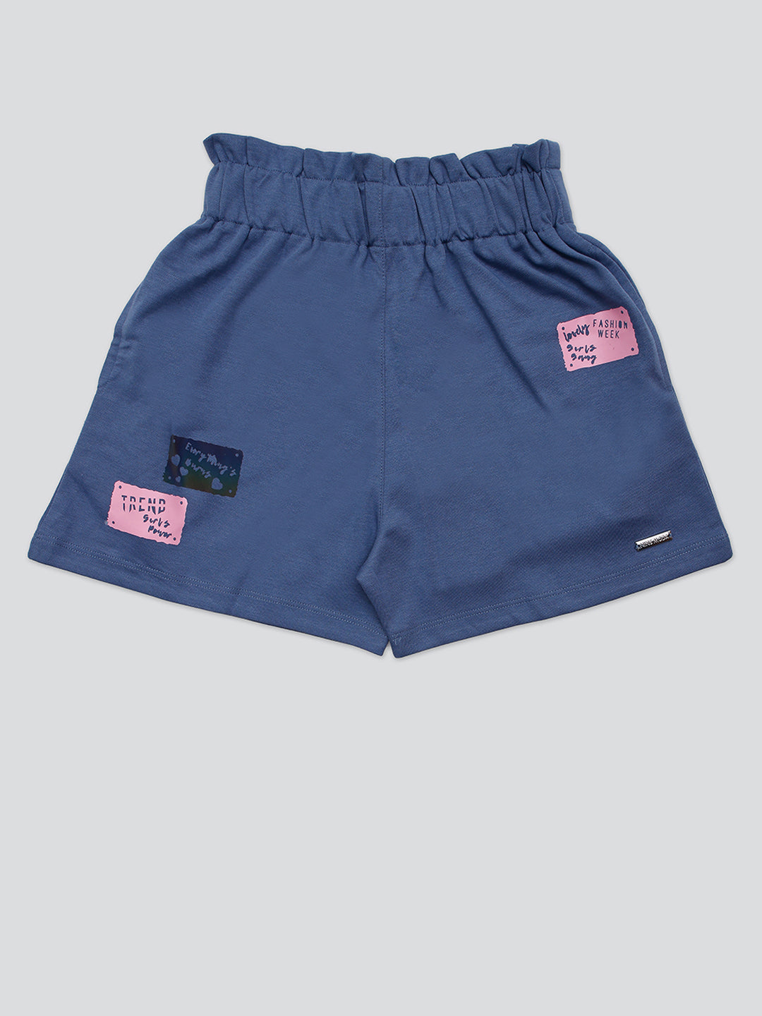 Pampolina Girls Printed Short- Airforce