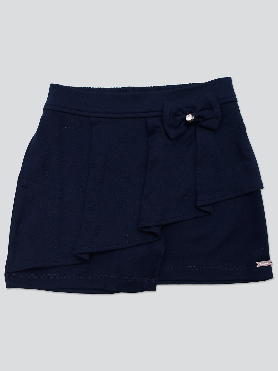Pampolina Girls Solid Short- Navy