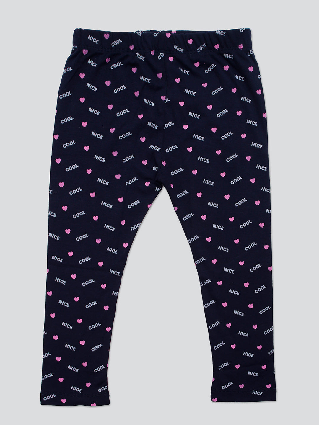 Pampolina Girls Allover Ankle Lenth Capri- Navy