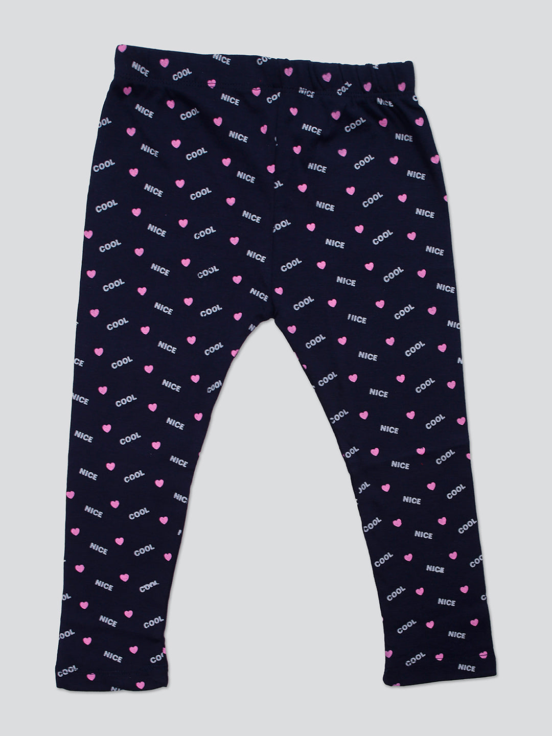 Pampolina Girls Allover Ankle Lenth Capri- Navy