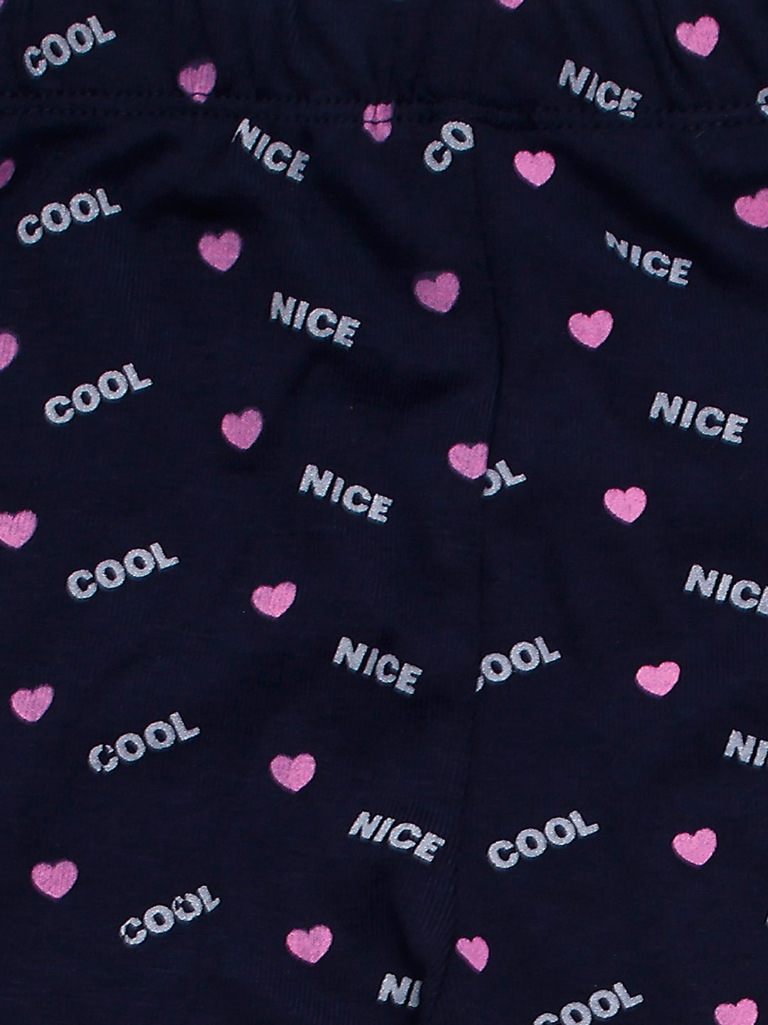 Pampolina Girls Allover Ankle Lenth Capri- Navy