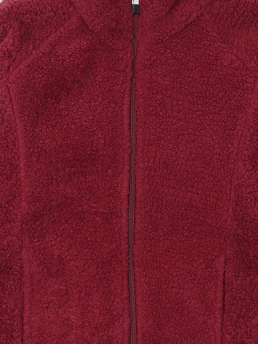 Pampolina Girls Solid Sweatshirt - Mahroon