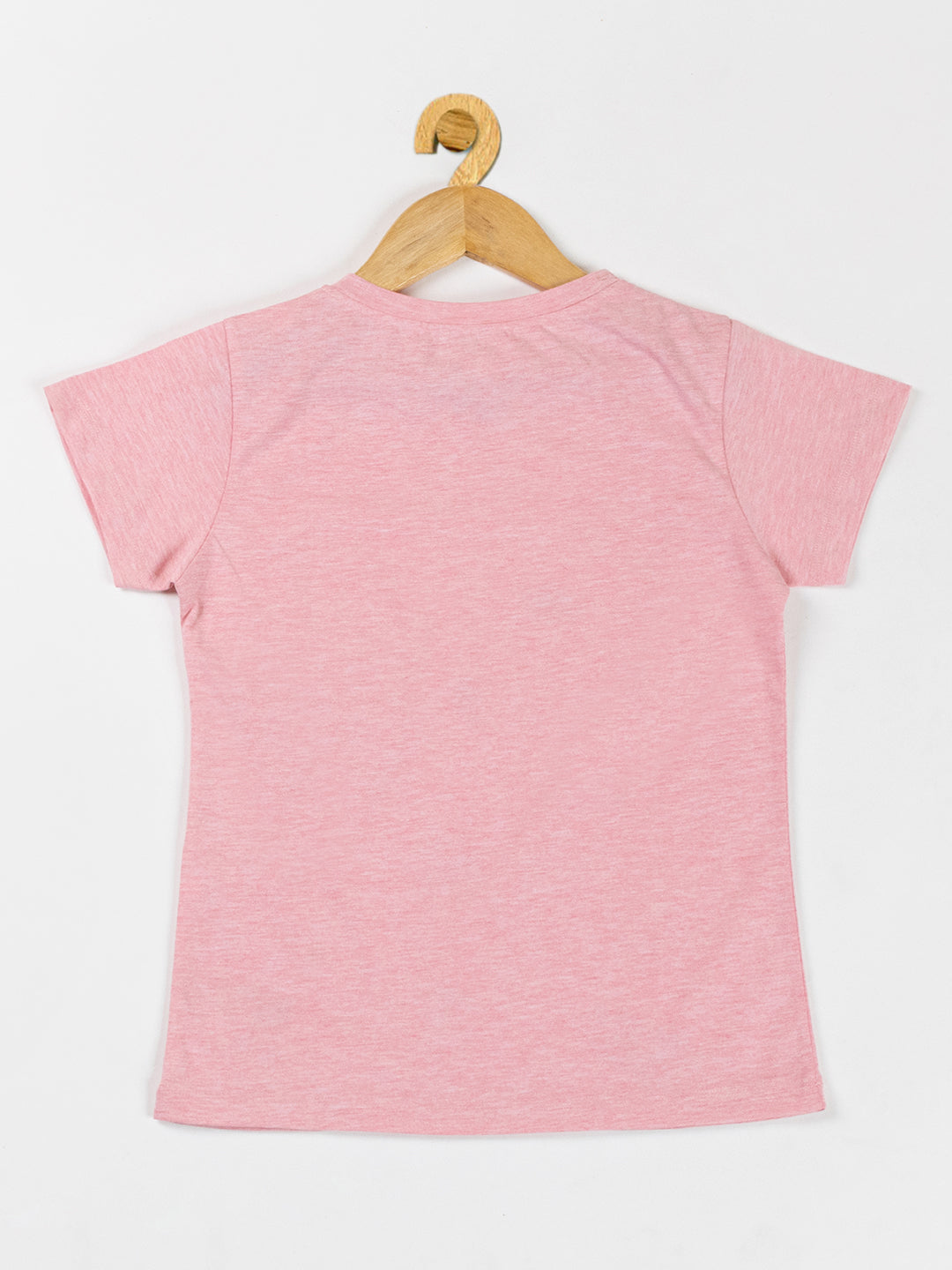 Pampolina Girls Printed Stretchable Top- Pink