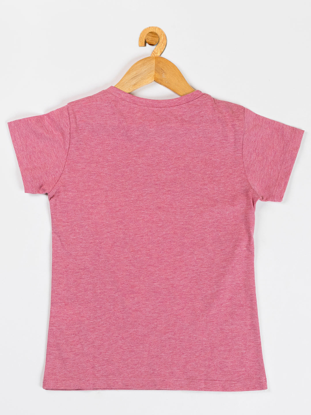 Pampolina Girls Flower Printed Stretchable Top- O.Pink