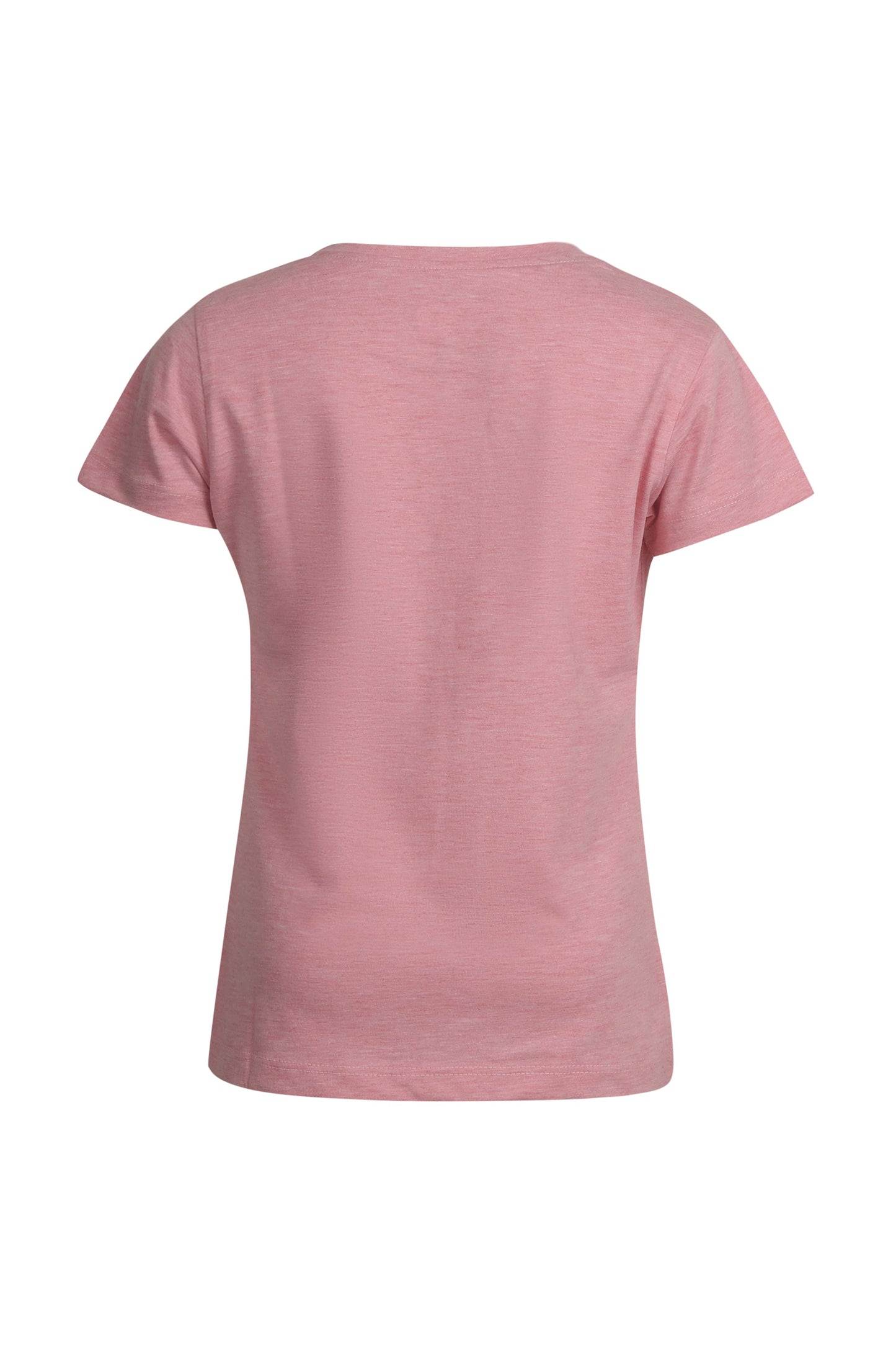 Pampolina Girls Text Sequined Printed Top - Peach