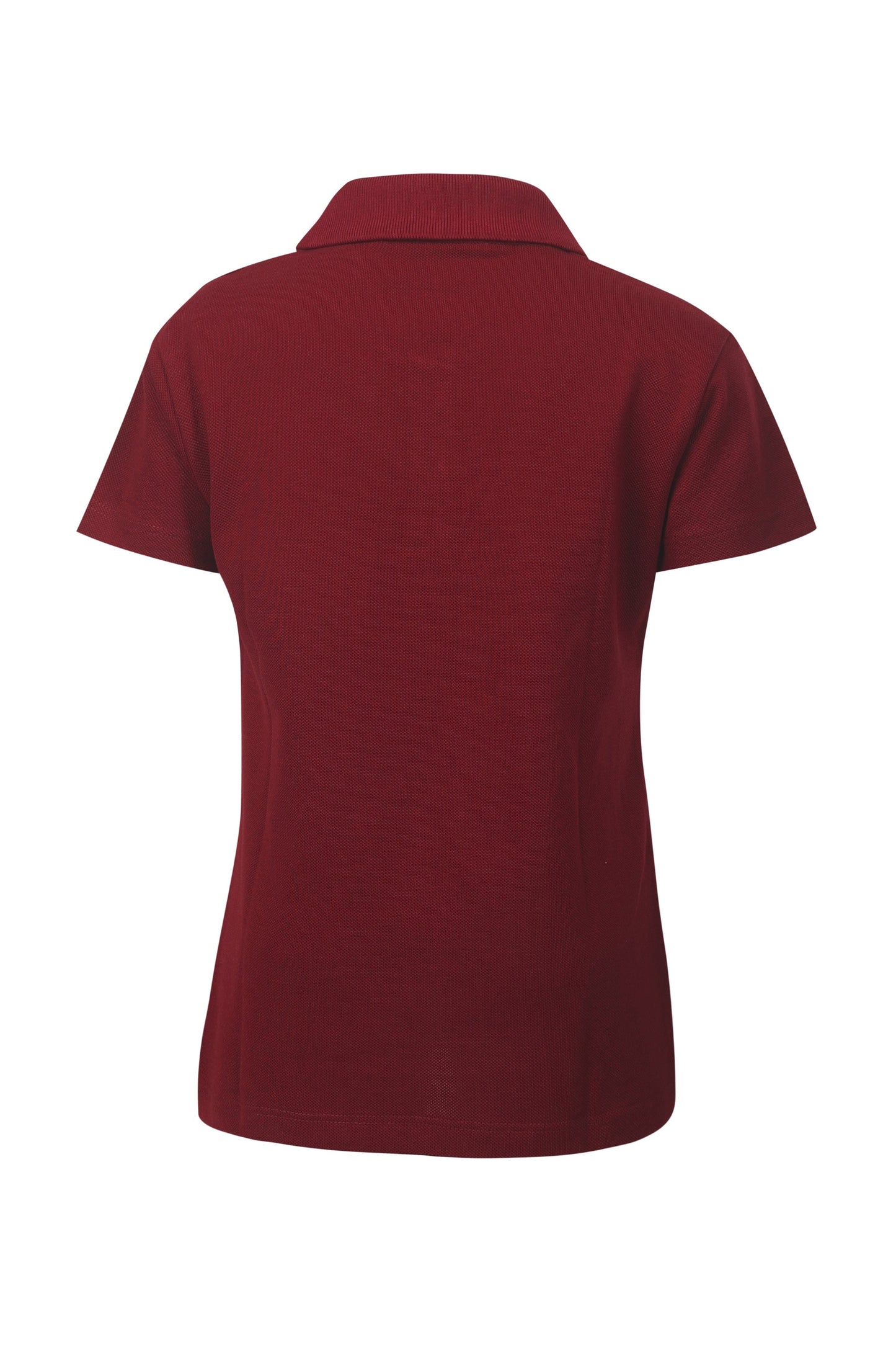 Pampolina Girls Solid Pique Kint Collar T-Shirt - Mahroon