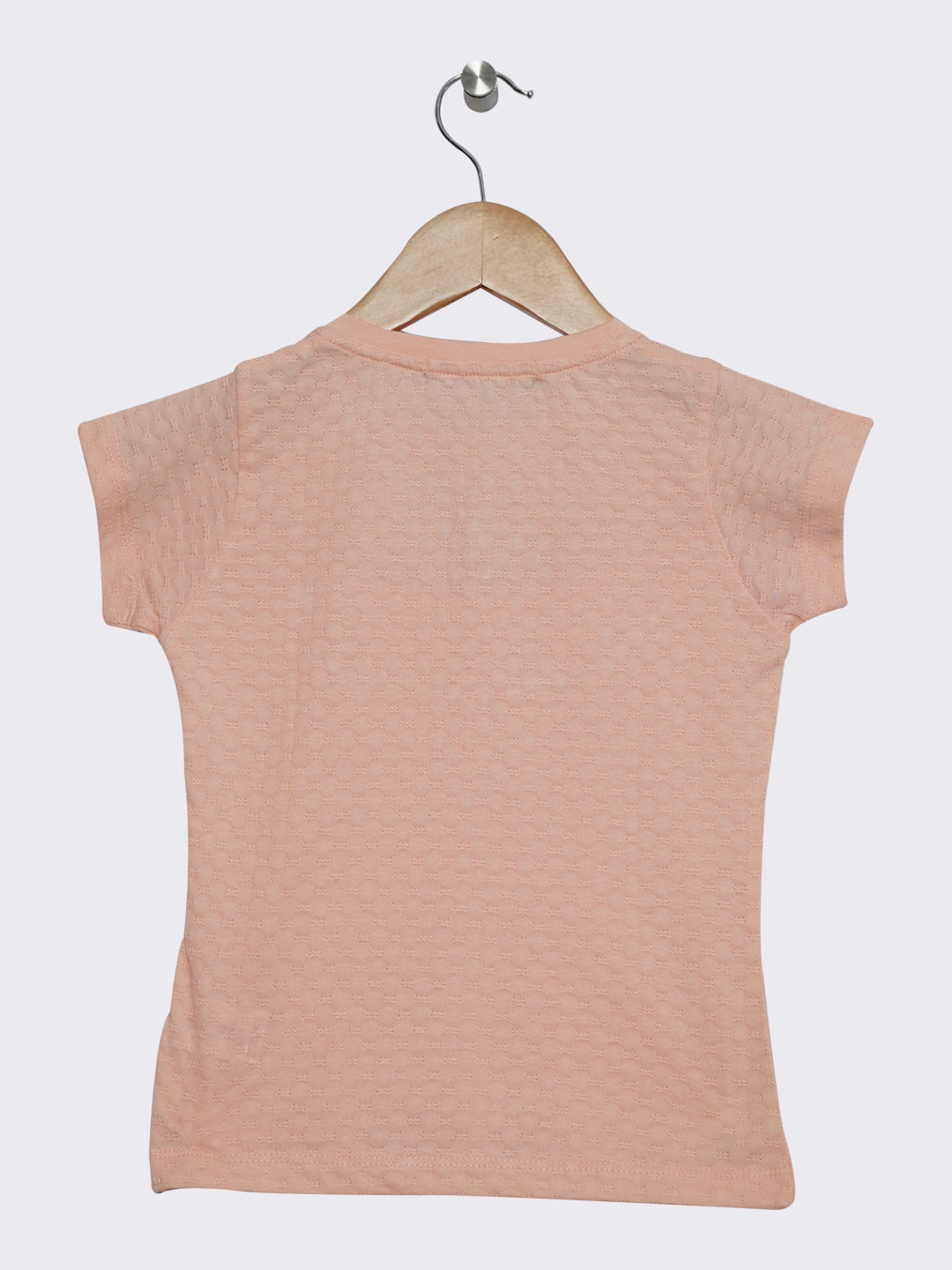 Pampolina Girls Floral Printed Top-Peach