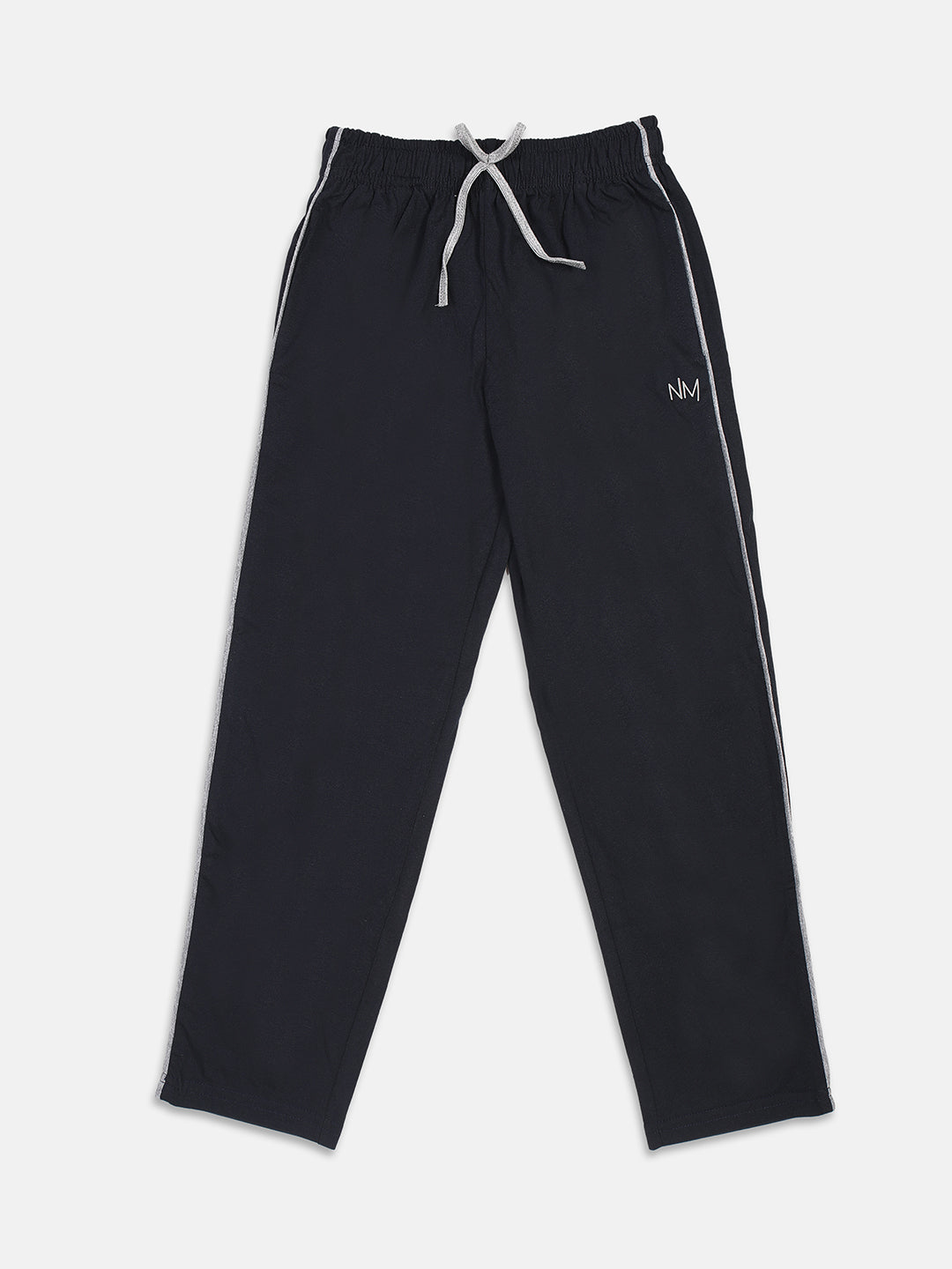 Nins Moda Full Length Side Tape Detailing Track Pants - Navy Blue