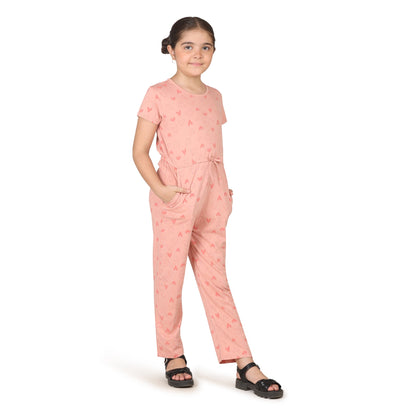 Pampolina Girls Dot Printed Shorts-Pink