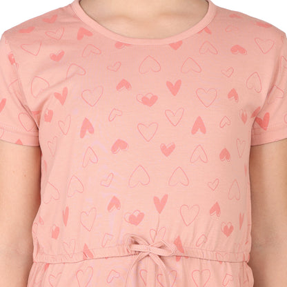 Pampolina Girls Dot Printed Shorts-Pink