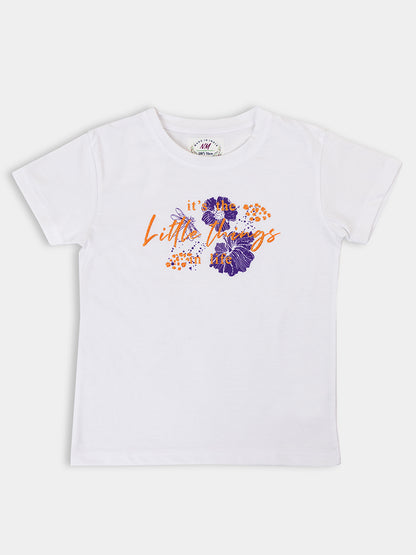 Fashionable  Printed Stretchable Tops Pack of 3 for Girls
