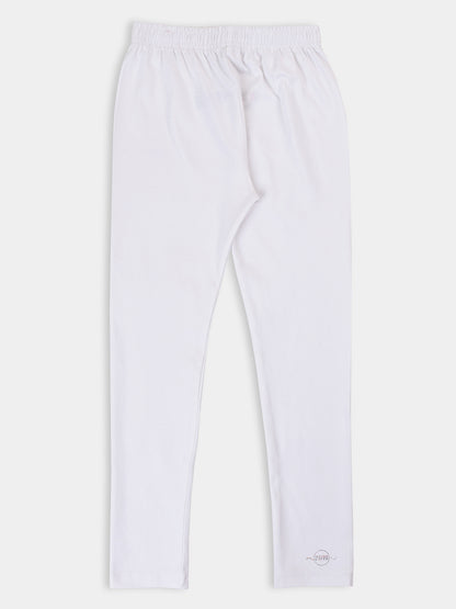 Stylish Blossoms: 4-Pack Solid Leggings for Girls