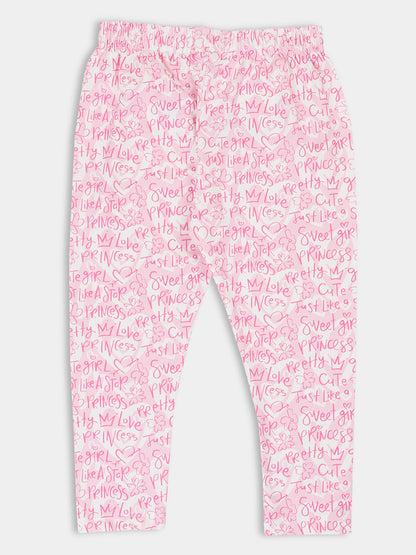 Stylish Blossoms: 5-Pack Printed Capris for Girls