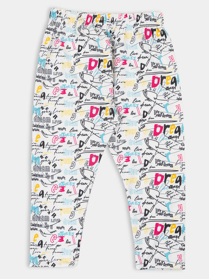 Stylish Blossoms: 5-Pack Printed Capris for Girls