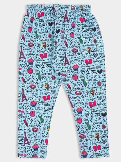 Stylish Blossoms: 3-Pack Printed Capris for Girls
