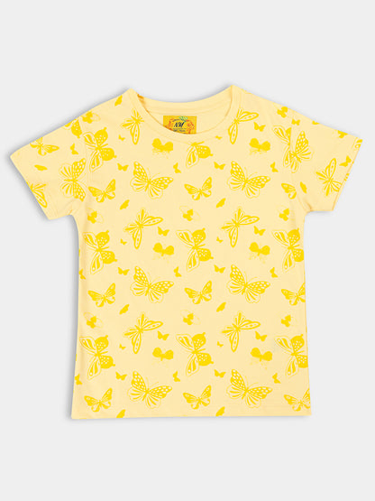 Stylish Printed Stretchable Tops Pack of 3 for Girls