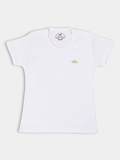 Adorable Girls' Half Sleeve Top 5-Combo: Solid Colors