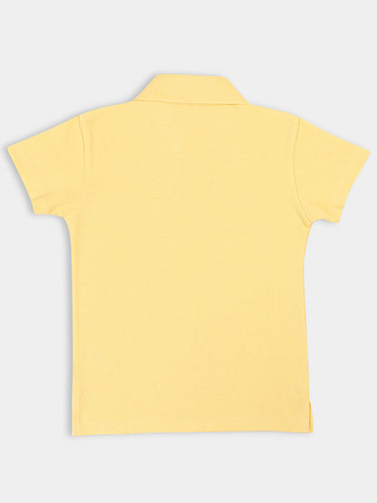 Adorable Girls Pique Knit' Half Sleeve T-Shirt 3-Combo: Solid Colors