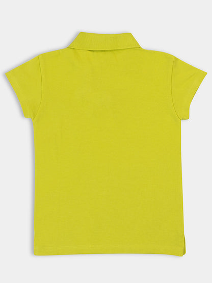 Adorable Girls Pique Knit' Half Sleeve T-Shirt 3-Combo: Solid Colors