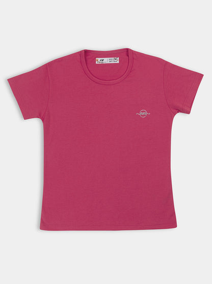 Adorable Girls' Half Sleeve Top 3-Combo: Solid Colors