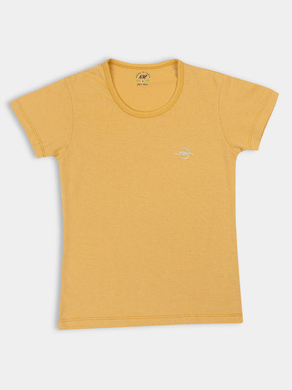 Adorable Girls' Half Sleeve Top 3-Combo: Solid Colors