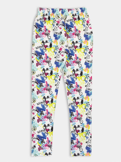 Stretchable Printed Legging 3-Pack Combo for Girls