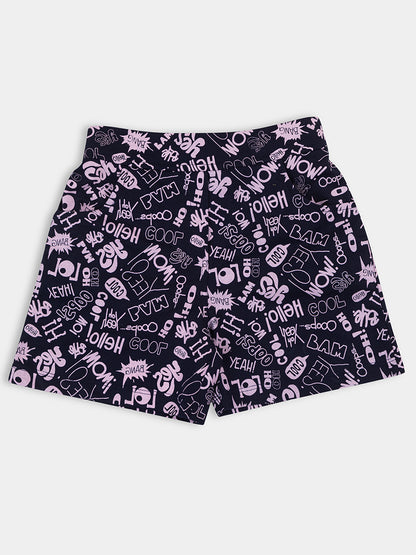 Sweet Summer Set: 5-Piece Combo of Girls' Printed Shorts