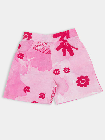 Sweet Summer Set: 5-Piece Combo of Girls' Printed Shorts