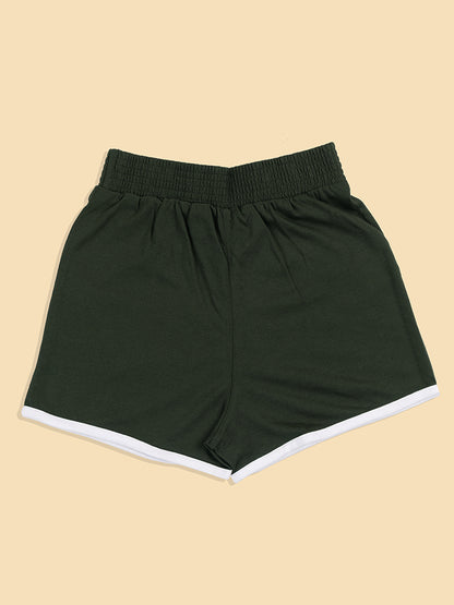 Pampolina Girls  Solid Co-Ord Sets-Green
