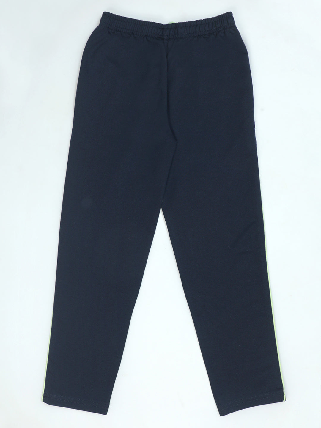 Pampolina Navy Jogger Pants with Lime Green Stripes and Drawstring