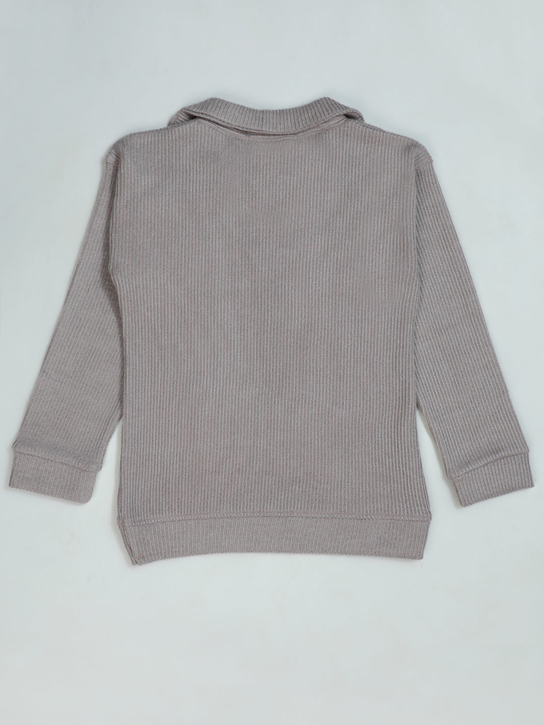 Pampolina "Believe in Magic" Grey Top - Girls' Long Sleeve with Tie Detail