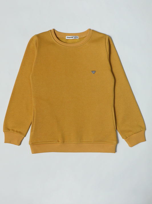 Pampolina Mustard Yellow Crew Neck Sweatshirt