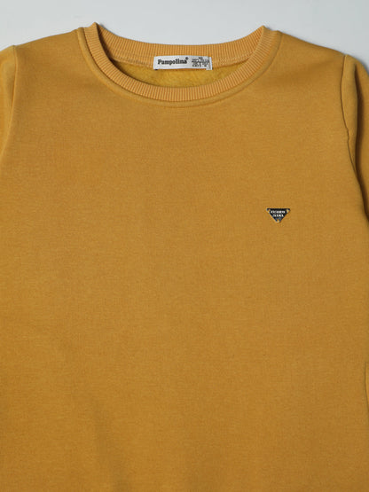 Pampolina Mustard Yellow Crew Neck Sweatshirt