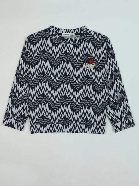 Pampolina Maroon Color Kids Sweater