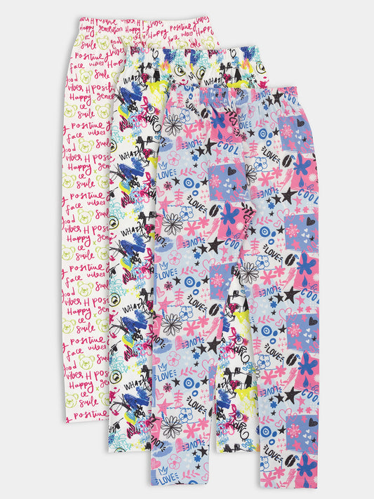 White Color Kids Trackpants