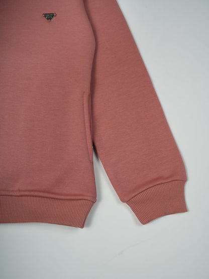Pampolina Dusty Rose Sweatshirt with Small Logo Detail