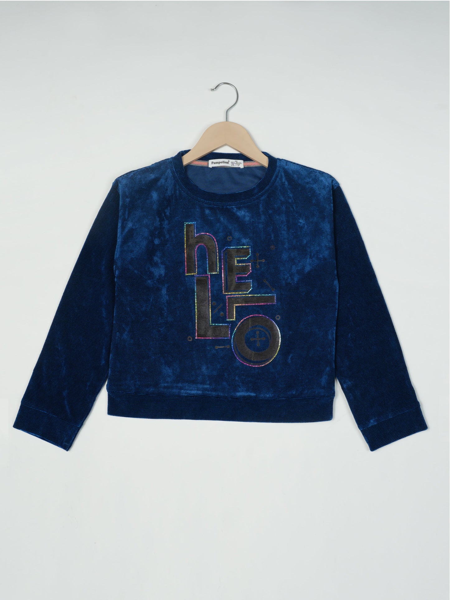 Pampolina Blue Color Kids Sweatshirt