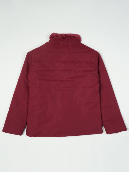 Pampolina Maroon Color Kids Jacket
