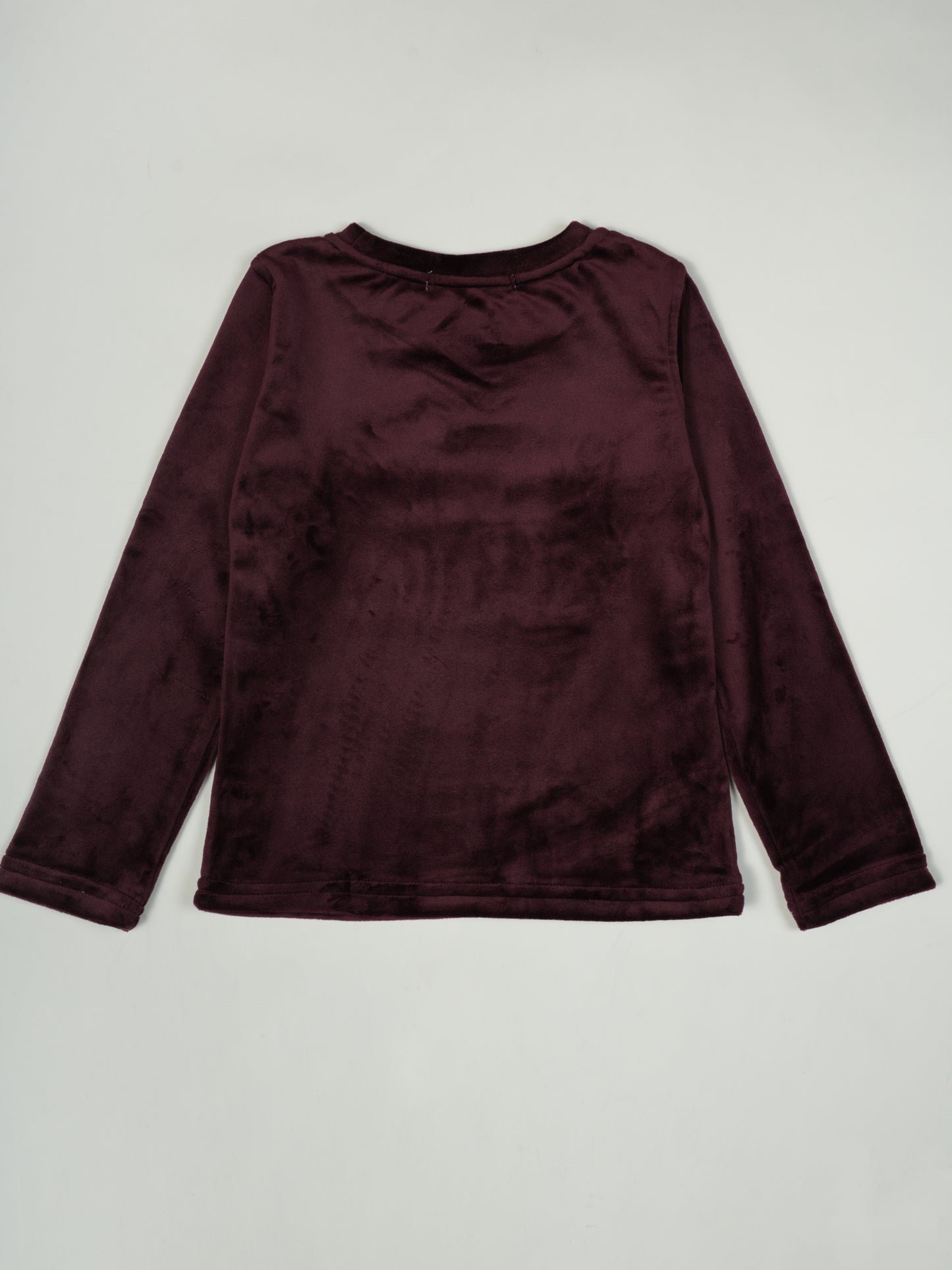 Pampolina Burgundy Sharing "You Are Magical" Long-Sleeve Shirt with Sequin Detail